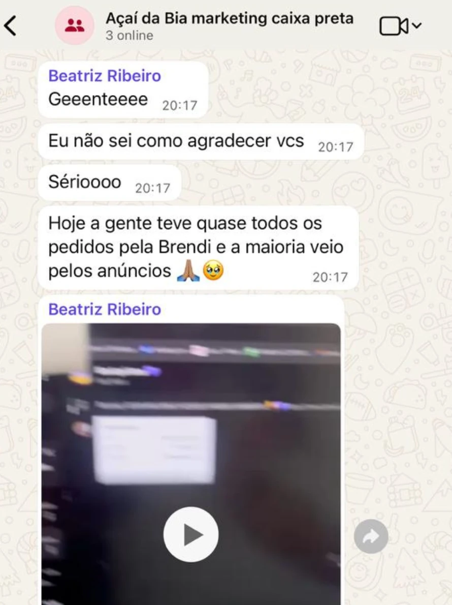 Relato real de pedidos vindos dos anúncios