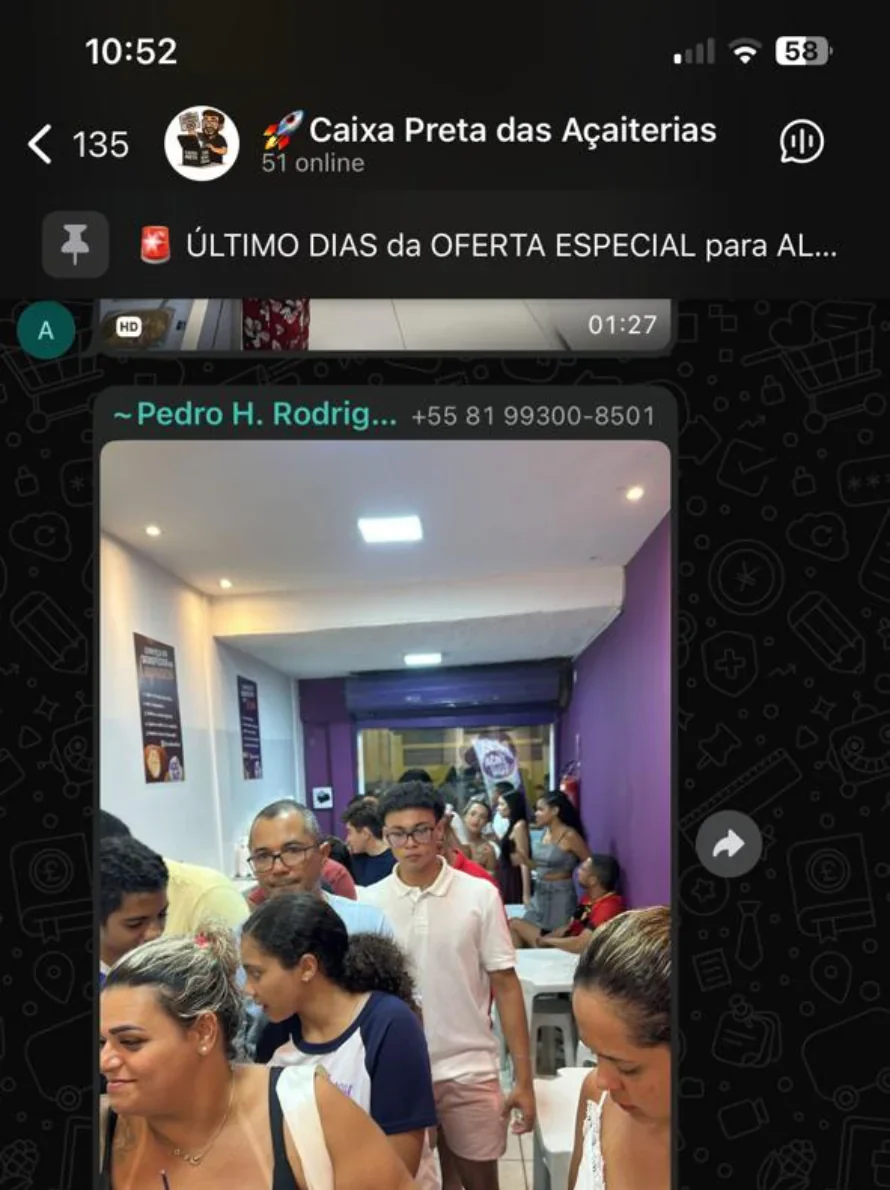 Resultado de cliente com a montagem
